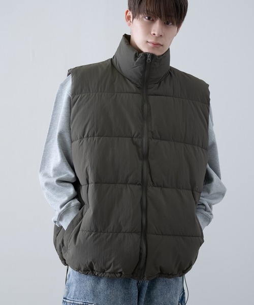 improves（インプローブス）の「ナイロン エコダウンベスト（ダウンベスト・メンズ・ブラウン/ブラック/カーキ・LARGE/MEDIUM/X-LARGE）」の10枚目の写真