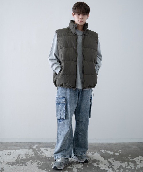 improves（インプローブス）の「ナイロン エコダウンベスト（ダウンベスト・メンズ・ブラウン/ブラック/カーキ・LARGE/MEDIUM/X-LARGE）」の12枚目の写真