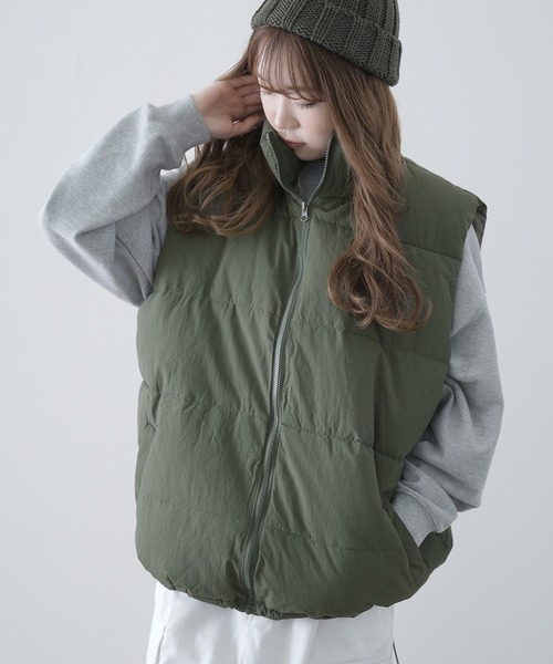 improves（インプローブス）の「ナイロン エコダウンベスト（ダウンベスト・メンズ・ブラウン/ブラック/カーキ・LARGE/MEDIUM/X-LARGE）」の14枚目の写真