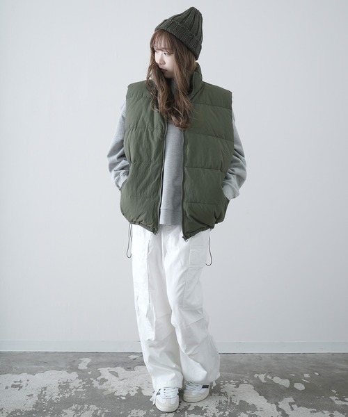 improves（インプローブス）の「ナイロン エコダウンベスト（ダウンベスト・メンズ・ブラウン/ブラック/カーキ・LARGE/MEDIUM/X-LARGE）」の17枚目の写真