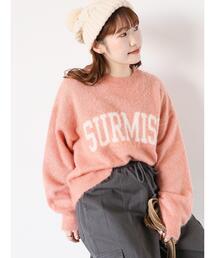 ehka sopo | ロゴシャギープルオーバー(ニット/セーター)