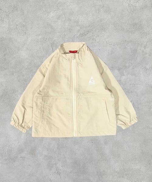 GERRY（ジェリー）の「【GERRY】スタンドウィンドブレーカー（80～160cm）（ナイロンジャケット・キッズ・ブラック/オレンジ系その他/パープル系その他/ホワイト系その他/アイボリー/ブルー/ライム/ベージュ・160/110/120/80/130/140/150/90/100）」の2枚目の写真