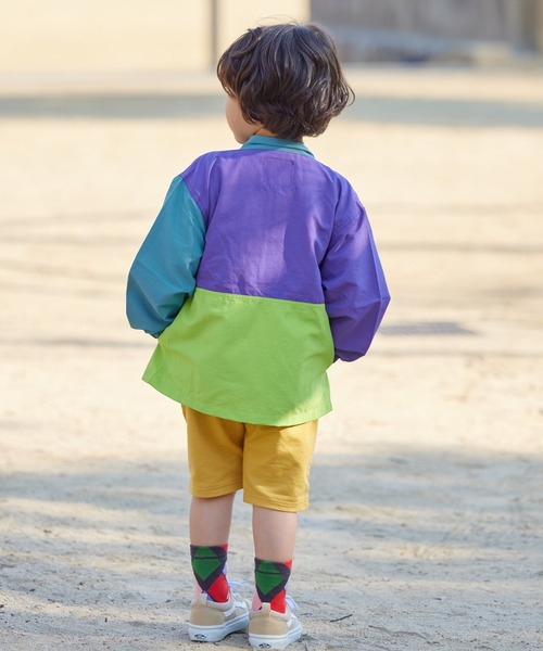 GERRY（ジェリー）の「【GERRY】スタンドウィンドブレーカー（80～160cm）（ナイロンジャケット・キッズ・ブラック/オレンジ系その他/パープル系その他/ホワイト系その他/アイボリー/ブルー/ライム/ベージュ・160/110/120/80/130/140/150/90/100）」の20枚目の写真