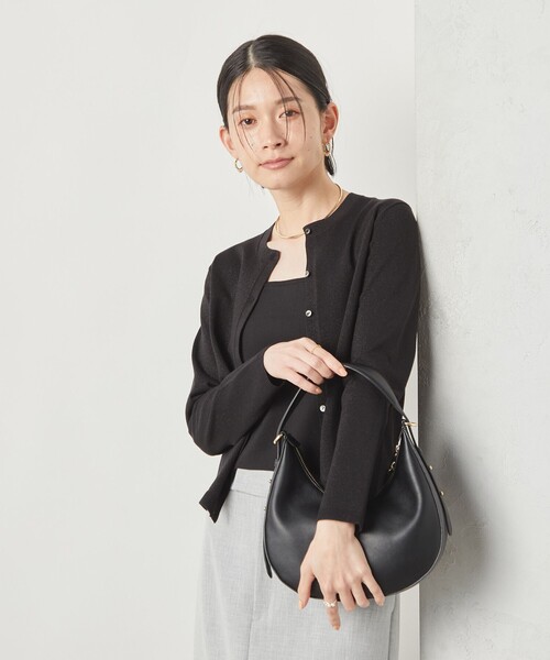 NOLLEY’S Sophi（ノーリーズソフィ）の「《手洗い可能》総針ビスチェ（ニット/セーター・レディース・ベージュ/ブラック・38）」の4枚目の写真