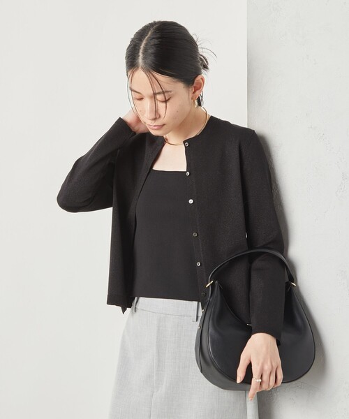 NOLLEY’S Sophi（ノーリーズソフィ）の「《手洗い可能》総針ビスチェ（ニット/セーター・レディース・ベージュ/ブラック・38）」の5枚目の写真