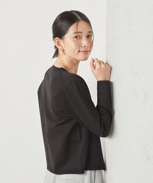 NOLLEY’S Sophi（ノーリーズソフィ）の「《手洗い可能》総針ビスチェ（ニット/セーター・レディース・ベージュ/ブラック・38）」の8枚目の写真