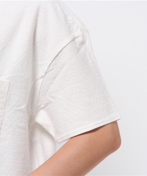 CIAOPANIC（チャオパニック）の「【Ciaopanic】　同色JQビッグポケTee（Tシャツ/カットソー・レディース・ホワイト/グレー/ネイビー/グリーン・FREE）」の9枚目の写真