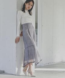 PROPORTION BODY DRESSING | シアーフラワーイレヘムマーメイドスカート / 1214120200(スカート)