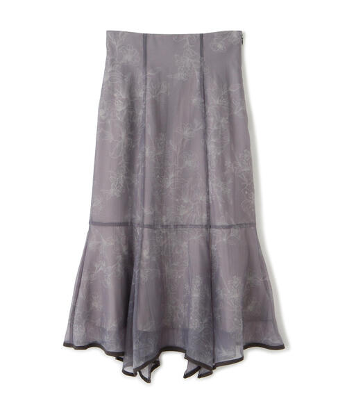 PROPORTION BODY DRESSING（プロポーションボディドレッシング）の「シアーフラワーイレヘムマーメイドスカート / 1214120200（スカート・レディース・ホワイト系その他/ダークグレー・SMALL/MEDIUM）」の18枚目の写真