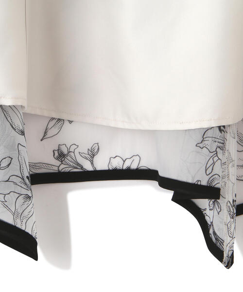 PROPORTION BODY DRESSING（プロポーションボディドレッシング）の「シアーフラワーイレヘムマーメイドスカート / 1214120200（スカート・レディース・ホワイト系その他/ダークグレー・SMALL/MEDIUM）」の3枚目の写真