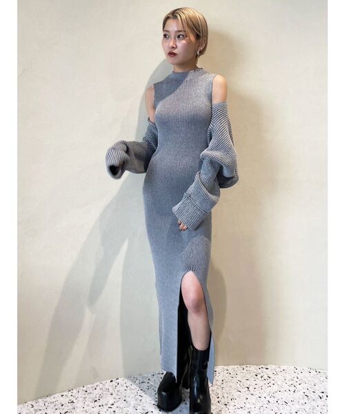 EMODA(エモダ)の「マルチウェイペアマキシワンピース(ワンピース・レディース・ベージュ/グレー/ブラック・FREE)」の21枚目の写真