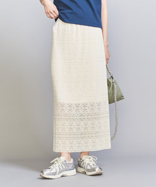 BEAUTY&YOUTH UNITED ARROWS（ビューティーアンドユースユナイテッドアローズ）の「レース プリーツスカート -ウォッシャブル-（スカート・レディース・オフホワイト/ライム/ブラック/その他7・M/S）」の17枚目の写真