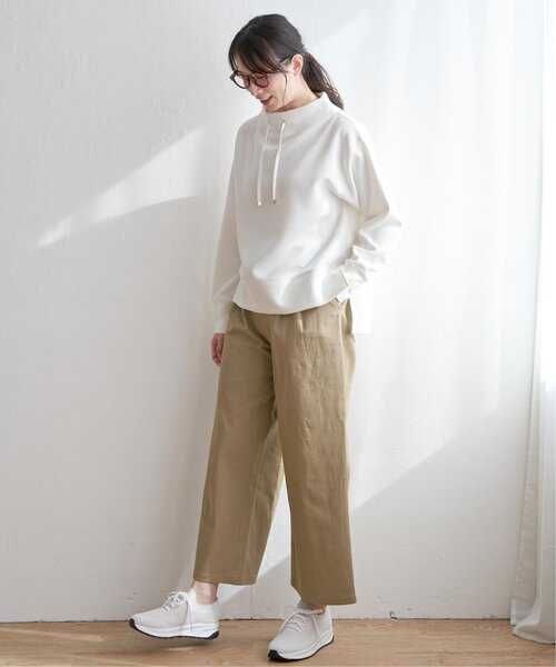 ikka（イッカ）の「ダンボールスウェットプルオーバー（スウェット・レディース・ミント/ネイビー/ベージュ/スカイブルー/ピンクベージュ/オフホワイト・M/L/S）」の22枚目の写真