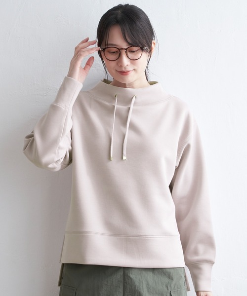 ikka（イッカ）の「ダンボールスウェットプルオーバー（スウェット・レディース・ミント/ネイビー/ベージュ/スカイブルー/ピンクベージュ/オフホワイト・M/L/S）」の17枚目の写真