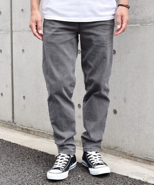 SHIPS any(シップス エニィ)の「SHIPS any: ベターコットン ストレッチ スリム テーパード デニム イージー パンツ◇(デニムパンツ・メンズ・ネイビー/ダークグレー/ブルー/グレー・X-LARGE/LARGE/SMALL/MEDIUM)」の2枚目の写真