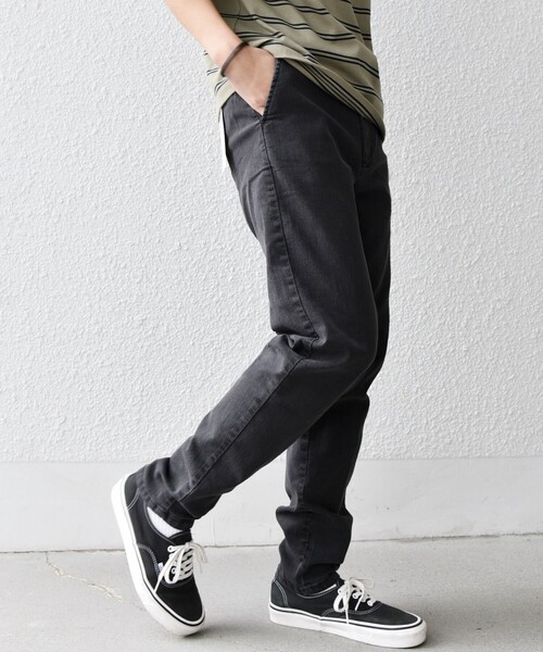 SHIPS any(シップス エニィ)の「SHIPS any: ベターコットン ストレッチ スリム テーパード デニム イージー パンツ◇(デニムパンツ・メンズ・ネイビー/ダークグレー/ブルー/グレー・X-LARGE/LARGE/SMALL/MEDIUM)」の11枚目の写真