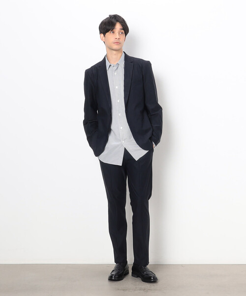 COMME CA ISM(コムサイズム)の「【セットアップ対応】ウォッシャブル テーパード パンツ(スラックス・メンズ・カーキ/ブラック/ネイビー・L/M/S)」の8枚目の写真