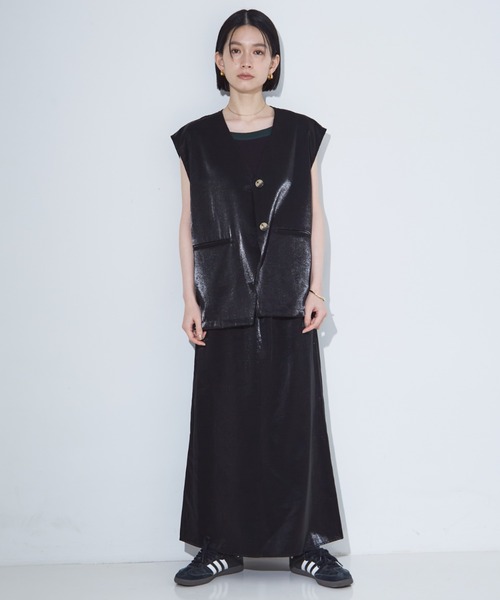 NOMINE（ノミネ）の「カップインアメスリニットタンクトップ（タンクトップ・レディース・ホワイト/ボルドー/ブラック系その他/ダークグリーン/ブラック・フリー）」の13枚目の写真