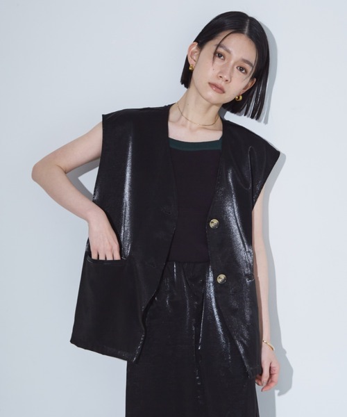 NOMINE（ノミネ）の「カップインアメスリニットタンクトップ（タンクトップ・レディース・ホワイト/ボルドー/ブラック系その他/ダークグリーン/ブラック・フリー）」の14枚目の写真