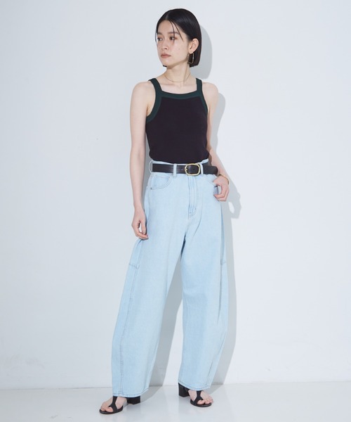 NOMINE（ノミネ）の「カップインアメスリニットタンクトップ（タンクトップ・レディース・ホワイト/ボルドー/ブラック系その他/ダークグリーン/ブラック・フリー）」の10枚目の写真