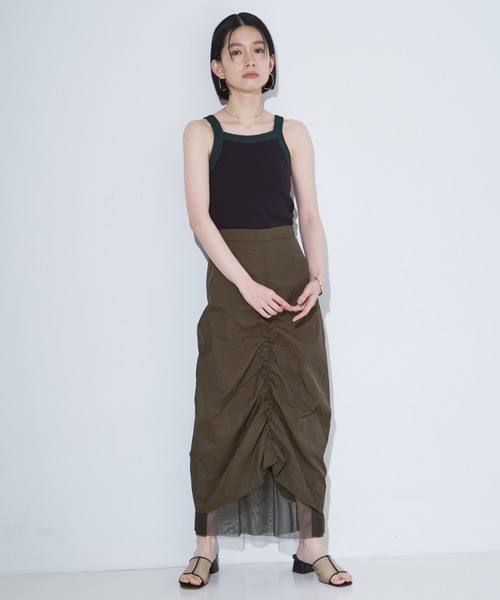 NOMINE（ノミネ）の「カップインアメスリニットタンクトップ（タンクトップ・レディース・ホワイト/ボルドー/ブラック系その他/ダークグリーン/ブラック・フリー）」の16枚目の写真