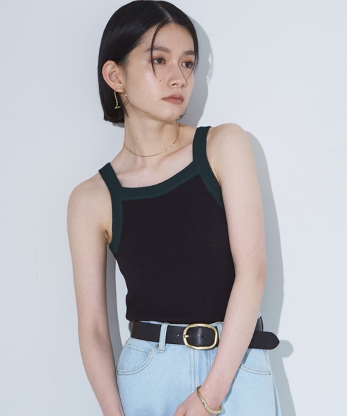 NOMINE（ノミネ）の「カップインアメスリニットタンクトップ（タンクトップ・レディース・ホワイト/ボルドー/ブラック系その他/ダークグリーン/ブラック・フリー）」の12枚目の写真