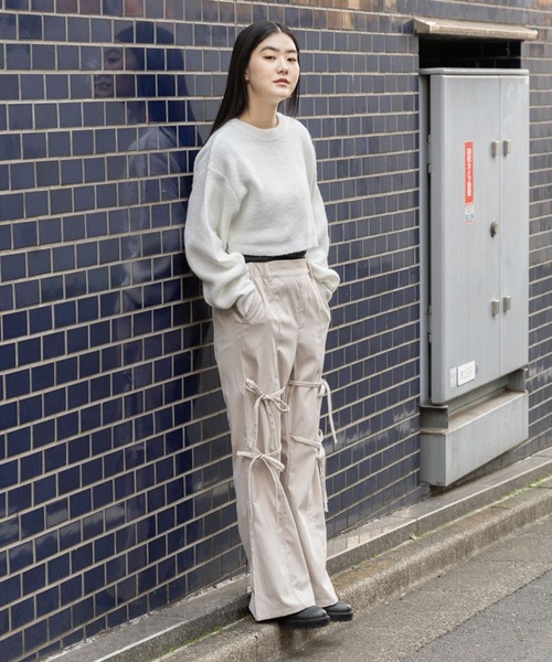 3.3 Field Trip （3.3フィールドトリップ）の「3.3 Field Trip／ニットボレロカーディガン（前後2WAY）  2995310（カーディガン/ボレロ・レディース・その他1/ピンク/ホワイト・FREE）」の19枚目の写真