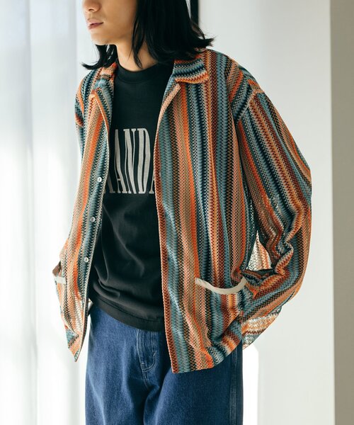 JOURNAL STANDARD(ジャーナルスタンダード)の「バルファレース ロングスリーブシャツ(シャツ/ブラウス・メンズ・ブラック/ベージュ/サックスブルー/オレンジ・MEDIUM/LARGE)」の1枚目の写真