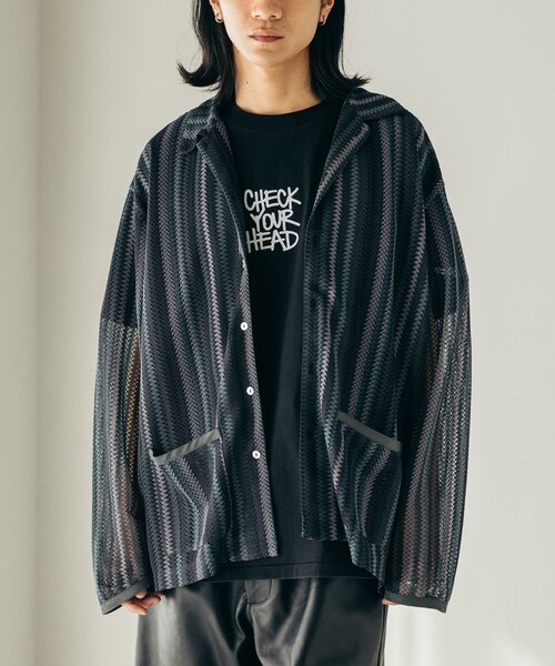 JOURNAL STANDARD(ジャーナルスタンダード)の「バルファレース ロングスリーブシャツ(シャツ/ブラウス・メンズ・ブラック/ベージュ/サックスブルー/オレンジ・MEDIUM/LARGE)」の2枚目の写真