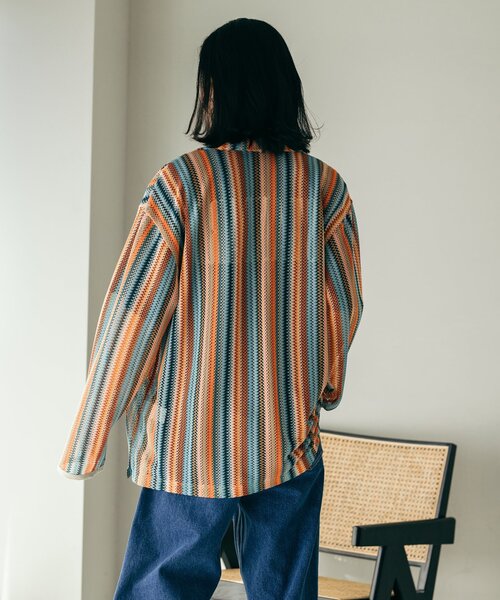 JOURNAL STANDARD(ジャーナルスタンダード)の「バルファレース ロングスリーブシャツ(シャツ/ブラウス・メンズ・ブラック/ベージュ/サックスブルー/オレンジ・MEDIUM/LARGE)」の8枚目の写真
