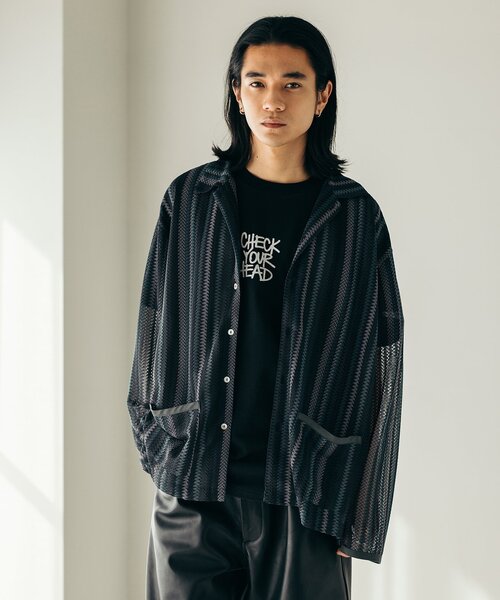 JOURNAL STANDARD(ジャーナルスタンダード)の「バルファレース ロングスリーブシャツ(シャツ/ブラウス・メンズ・ブラック/ベージュ/サックスブルー/オレンジ・MEDIUM/LARGE)」の6枚目の写真