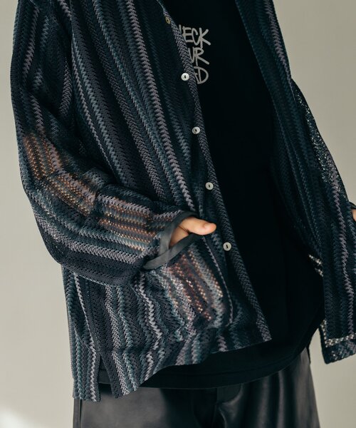 JOURNAL STANDARD(ジャーナルスタンダード)の「バルファレース ロングスリーブシャツ(シャツ/ブラウス・メンズ・ブラック/ベージュ/サックスブルー/オレンジ・MEDIUM/LARGE)」の15枚目の写真