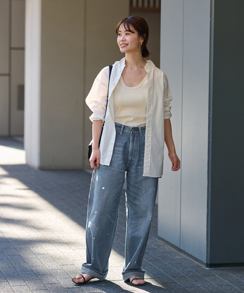FRAMeWORK(フレームワーク)の「【LEE/リー】PAINT PAINTER PANTS(デニムパンツ・レディース・ブルー・X-SMALL/SMALL/MEDIUM)」の2枚目の写真