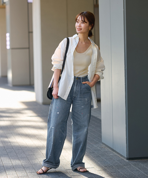 FRAMeWORK(フレームワーク)の「【LEE/リー】PAINT PAINTER PANTS(デニムパンツ・レディース・ブルー・X-SMALL/SMALL/MEDIUM)」の3枚目の写真