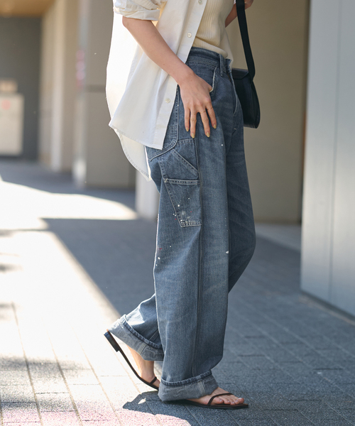 FRAMeWORK(フレームワーク)の「【LEE/リー】PAINT PAINTER PANTS(デニムパンツ・レディース・ブルー・X-SMALL/SMALL/MEDIUM)」の8枚目の写真