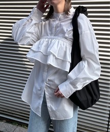 y/m by misato | ブロードフリル付きシャツ(シャツ/ブラウス)