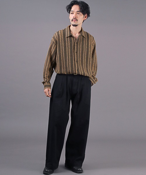 LUXSTYLE（ラグスタイル）の「レースルーズシャツ（シャツ/ブラウス・メンズ・グリーン/ホワイト/ブラウン・M/L）」の15枚目の写真
