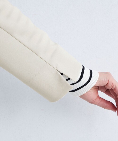 green label relaxing（グリーンレーベルリラクシング）の「エアシカル ノーラペル ジャケット ◇No08◇（ノーカラージャケット・レディース・ダークグレー/ナチュラル・36/40/38）」の16枚目の写真