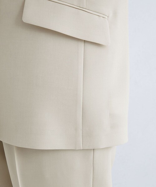 green label relaxing（グリーンレーベルリラクシング）の「エアシカル ノーラペル ジャケット ◇No08◇（ノーカラージャケット・レディース・ダークグレー/ナチュラル・36/40/38）」の18枚目の写真