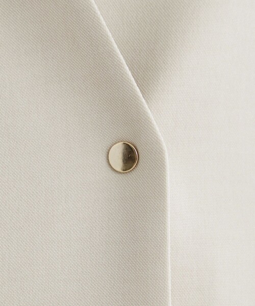 green label relaxing（グリーンレーベルリラクシング）の「エアシカル ノーラペル ジャケット ◇No08◇（ノーカラージャケット・レディース・ダークグレー/ナチュラル・36/40/38）」の20枚目の写真