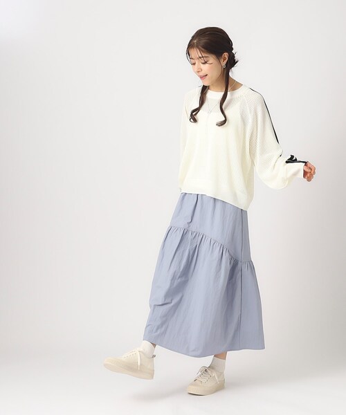 Cutie Blonde(キューティーブロンド)の「◆ライン入りメッシュニット(ニット/セーター・レディース・ライトオレンジ系/ブラック/ホワイト系・00)」の19枚目の写真