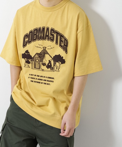 COBMASTER(コブマスター)の「【COBMASTER】フロントロゴビッグスウェットTシャツ【ダートプロダクト&吸水加工 】(Tシャツ/カットソー・メンズ・イエロー/ホワイト/グリーン・X-LARGE/MEDIUM/LARGE)」の16枚目の写真