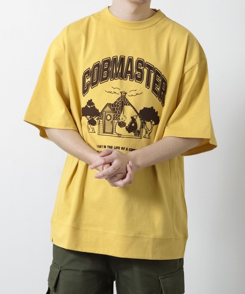 COBMASTER(コブマスター)の「【COBMASTER】フロントロゴビッグスウェットTシャツ【ダートプロダクト&吸水加工 】(Tシャツ/カットソー・メンズ・イエロー/ホワイト/グリーン・X-LARGE/MEDIUM/LARGE)」の18枚目の写真