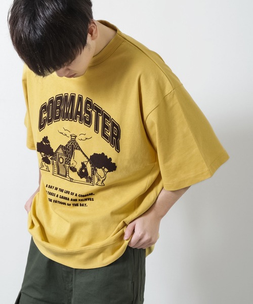 COBMASTER(コブマスター)の「【COBMASTER】フロントロゴビッグスウェットTシャツ【ダートプロダクト&吸水加工 】(Tシャツ/カットソー・メンズ・イエロー/ホワイト/グリーン・X-LARGE/MEDIUM/LARGE)」の19枚目の写真