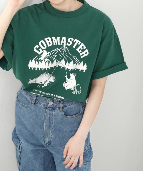 COBMASTER(コブマスター)の「【COBMASTER】フロントロゴビッグスウェットTシャツ【ダートプロダクト&吸水加工 】(Tシャツ/カットソー・メンズ・イエロー/ホワイト/グリーン・X-LARGE/MEDIUM/LARGE)」の12枚目の写真