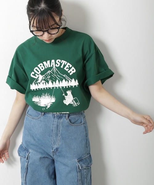 COBMASTER(コブマスター)の「【COBMASTER】フロントロゴビッグスウェットTシャツ【ダートプロダクト&吸水加工 】(Tシャツ/カットソー・メンズ・イエロー/ホワイト/グリーン・X-LARGE/MEDIUM/LARGE)」の13枚目の写真