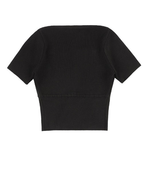 FANCY CLUB(ファンシークラブ)の「A'GEM/9 × .kom 『 FANCY CLUB/ファンシークラブ』 TWO-RIBBON CROP CARDIGAN/リボンクロップカーディガン(カーディガン/ボレロ・レディース・ライトブルー/ブラック・FREE)」の6枚目の写真