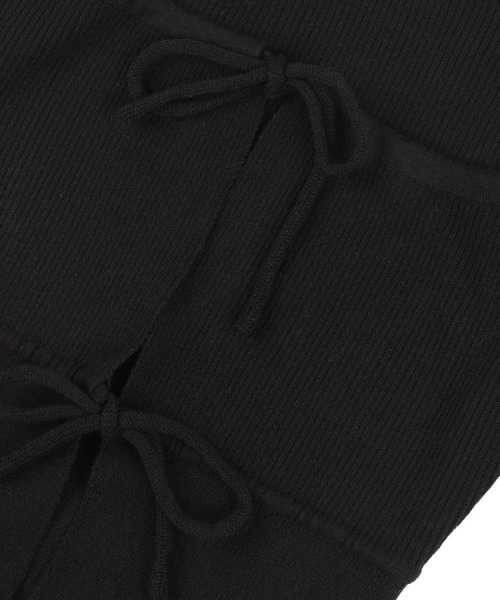 FANCY CLUB(ファンシークラブ)の「A'GEM/9 × .kom 『 FANCY CLUB/ファンシークラブ』 TWO-RIBBON CROP CARDIGAN/リボンクロップカーディガン(カーディガン/ボレロ・レディース・ライトブルー/ブラック・FREE)」の8枚目の写真