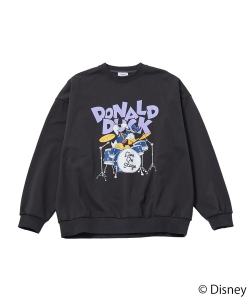 JUNRED（ジュンレッド）の「【 DISNEY / ディズニー 】ドナルドダック / スウェットプルオーバー（スウェット・メンズ・オフホワイト/チャコールグレー/グリーン・L/M）」の15枚目の写真