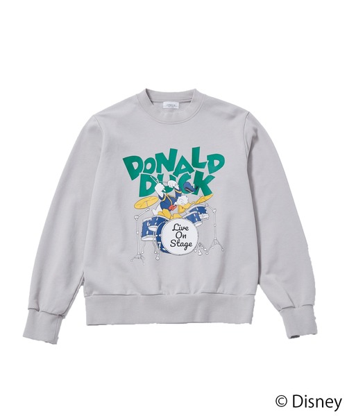 JUNRED（ジュンレッド）の「【 DISNEY / ディズニー 】ドナルドダック / スウェットプルオーバー（スウェット・メンズ・オフホワイト/チャコールグレー/グリーン・L/M）」の16枚目の写真